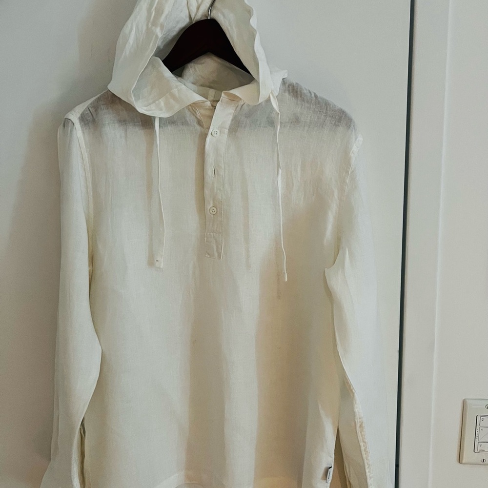 Linen Hooded Popover